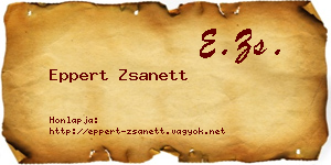Eppert Zsanett névjegykártya